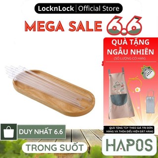 Ống hút nhựa LocknLock cao cấp PP an toàn sử dụng màu đỏ, Ống hút nhựa AS Trong suốt HAP507 HAP507STW - Hapos