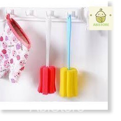 Cọ rửa bọt biển lau chùi chai, lọ, bình sữa tiện lợi