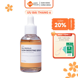 Serum Dưỡng Trắng Real Propolis Glow Boosting Serum C'NEW LAB Giúp Da Mịn Màng Và Tươi Sáng 50ml