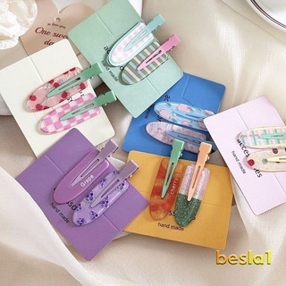 🌺Besla1🌺 1 Chiếc Juice Series Kẹp Tóc Dễ Thương Nho Dưa Hấu Trang Điểm Kẹp Liền Mạch Phụ Kiện Tóc Lấp Lánh Nổ Kẹp