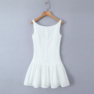 Váy không tay hở ngực thời trang Uibey 1235