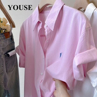 YOUSE áo sơ mi nữ áo kiểu hàn quốc Thoải mái Fashion dramatic sang trọng WCS245066B 25Z240620