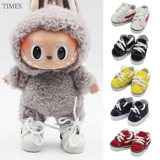 Giày labubububu cho 17cm labupu macaron và 10cm exo / cotton doll giày da búp bê