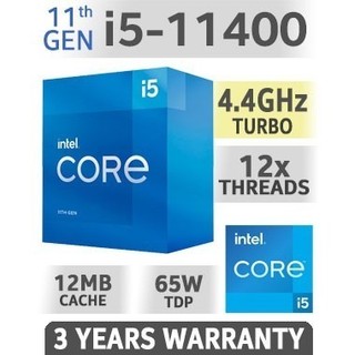 CPU Intel Core i5-11400 TRAY (12M Cache, 2.60 GHz up to 4.40 GHz, 6C12T, Socket 1200) - BH 36 Tháng