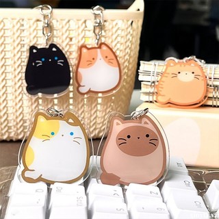 🌺Xinyia🌺 Anime cartoon dễ thương kitten keychain dễ thương cat acrylic keyring mặt dây chuyền