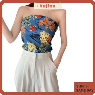 Yujinx Tube Top, Mùa Hè Spice Girl Gợi Cảm Sling, Áo Khoác Ngoài Slim Casual Lưng Làm Đẹp Vest Đường Phố