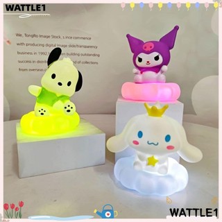 Đèn mây phát sáng WTTLE, Đèn ngủ Sanrios Kitty trang trí bánh, Quà tặng thời trang Đèn bàn nhỏ