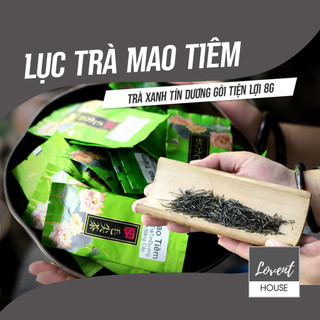 Trà xanh Mao Tiêm Tín Dương gói tiện lợi 8g, vị đậm thanh hương, hậu ngọt béo, tốt cho tiêu hóa