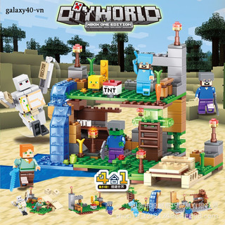 Đồ chơi Sluban mô hình cây minecraft mini