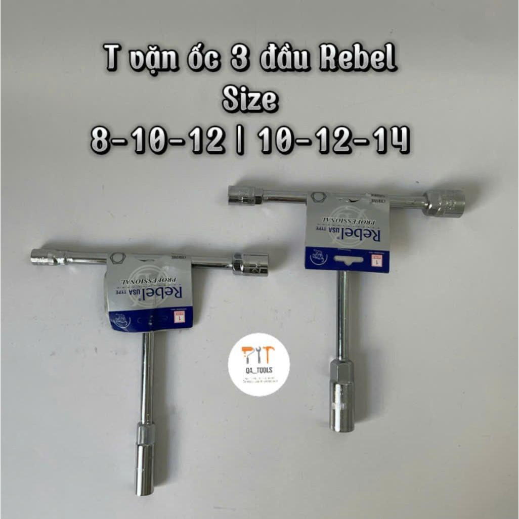 T vặn ốc 3 đầu đa năng đủ size tùy chọn 8-10-12 và 10-12-14 thông dụng vặn sửa chữa hàng ngày