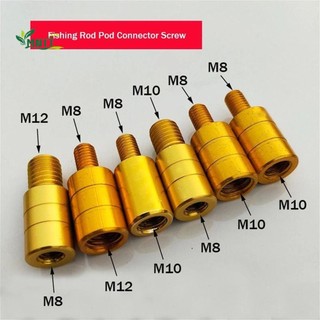 Bộ chuyển đổi đầu lưới MNTT Bộ chuyển đổi ren Hợp kim nhôm M8 / M10 / M12 8mm đến 10mm DIY Aaccessory Fishing Rod Pod Connector