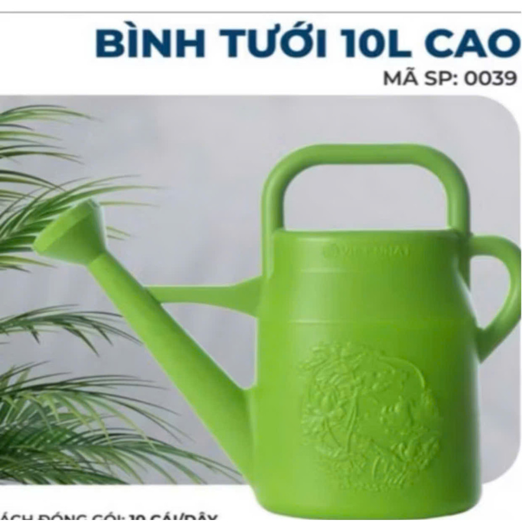 nắng Bình tưới cây 10L vòi sen nhựa Việt Nhật - Ô doa tưới cây vòi dài nhựa dày