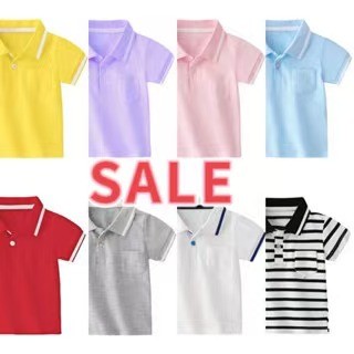 Bán Soffny Áo Sơ Mi Trẻ Em Bé Trai Cotton Áo Thun Trẻ Em Áo Sơ Mi Polo Trẻ Em Mùa Hè Thường Ngày Tay Ngắn Áo Sơ Mi Cho Bé