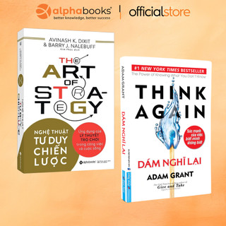  Combo Sách Về Tư Duy: Nghệ Thuật Tư Duy Chiến Lược  The Art Of Strategy  + Dám Nghĩ Lại   Think Again  Tái Bản Mới 