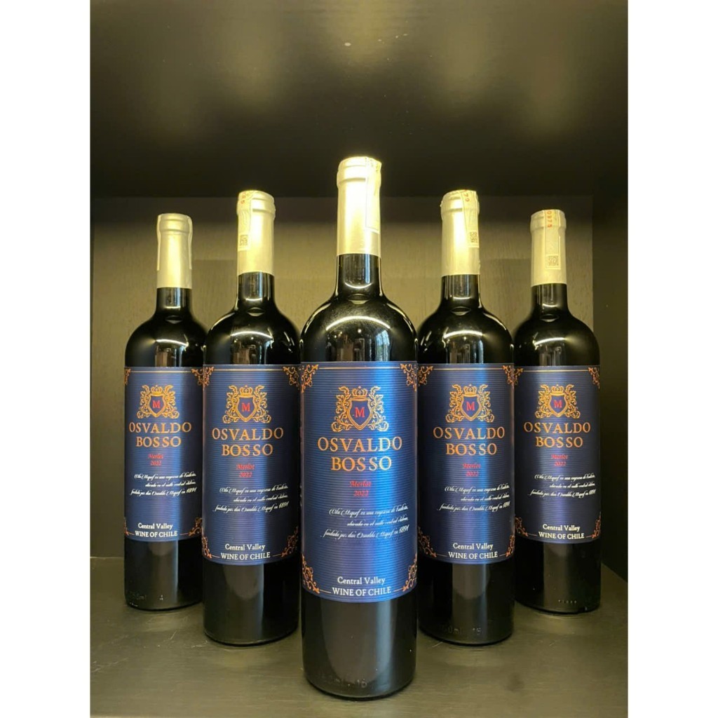 Rượu vang Chile Osvaldo Merlot 750ml nhập khẩu
