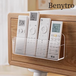  Hộp lưu trữ điều khiển từ xa BENYTRO Kệ lưu trữ di động gia đình không đục lỗ đa chức năng Kệ Acrylic trong suốt treo tường 