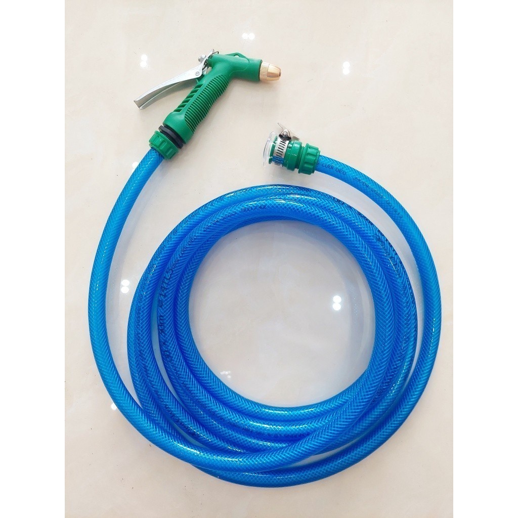 Ống Nước Xịt Rửa Xe Tay Bóp Xịn + Đầu Nối Vòi Nước Đa Năng Ống Nước Tưới Cây 3m - 40m Ống Nước Xịt R