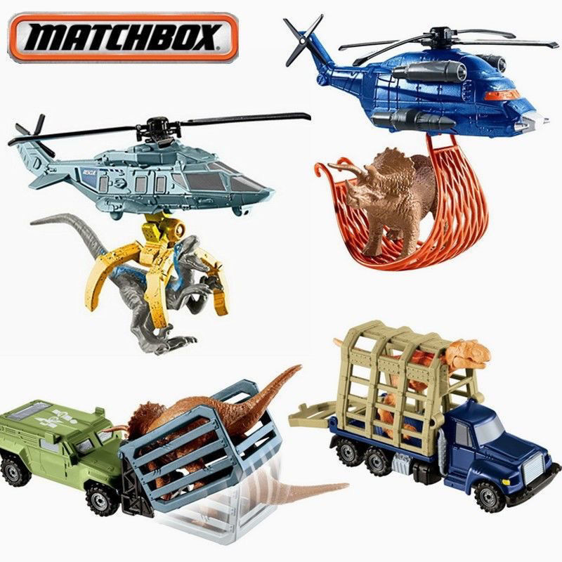 Mattel MatchBox Đồ Chơi Kỷ Jura Vận Chuyển Trực Thăng MatchBox Hợp Kim Khủng Long Đồ Chơi Xe Mattel