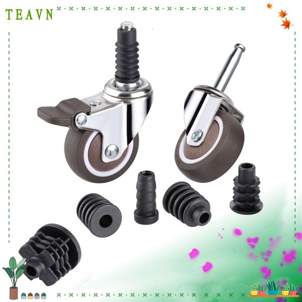 Teavn Xe Đẩy Bánh Xe, Thay Thế Tắt Tiếng Bánh Nắp Cao Su, Cao Su ABS Vali Bánh Xe Phần Bọc Bánh Xe Phần