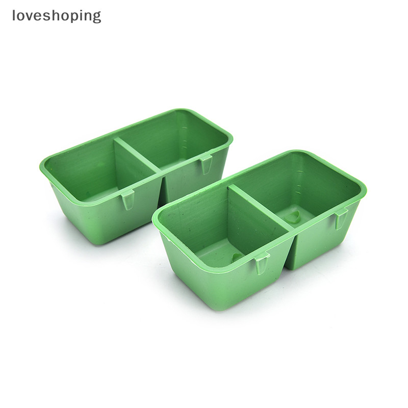 [Loveshoping] 2 trong 1 Vẹt Bát Nước Cốc Nhựa Chim Bồ Câu Lồng Cát Cốc Ăn Boutique