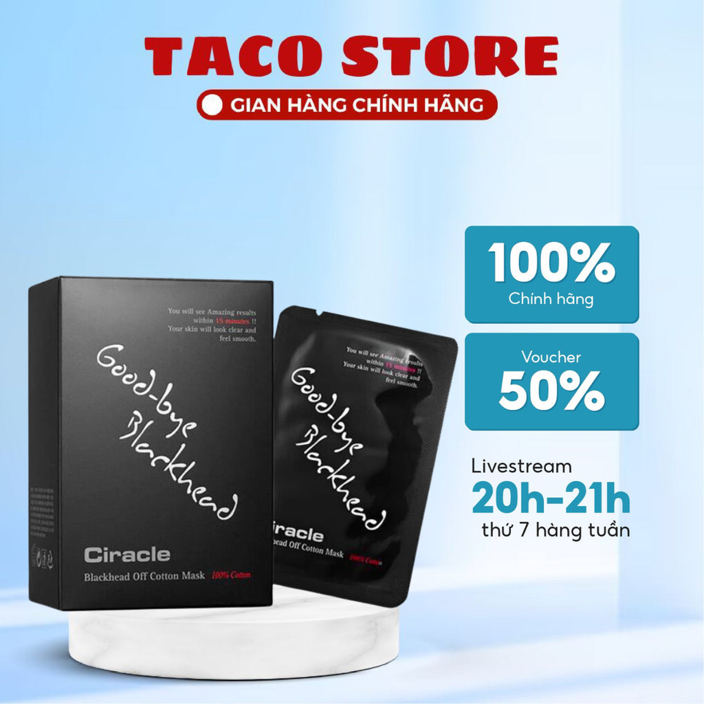Miếng dán mụn Ciracle dán đẩy mụn mủi đầu đen Ciracle goodbye blackhead 15ml