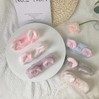 Băng Đô Rửa Mặt Tai Thỏ Dễ Thương