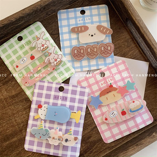 Hoạt Hình Vui Nhộn Động Vật Nhỏ Tóc Bộ Nhật Bản Cô Gái Dễ Thương Nổ Kẹp Phụ Kiện Tóc