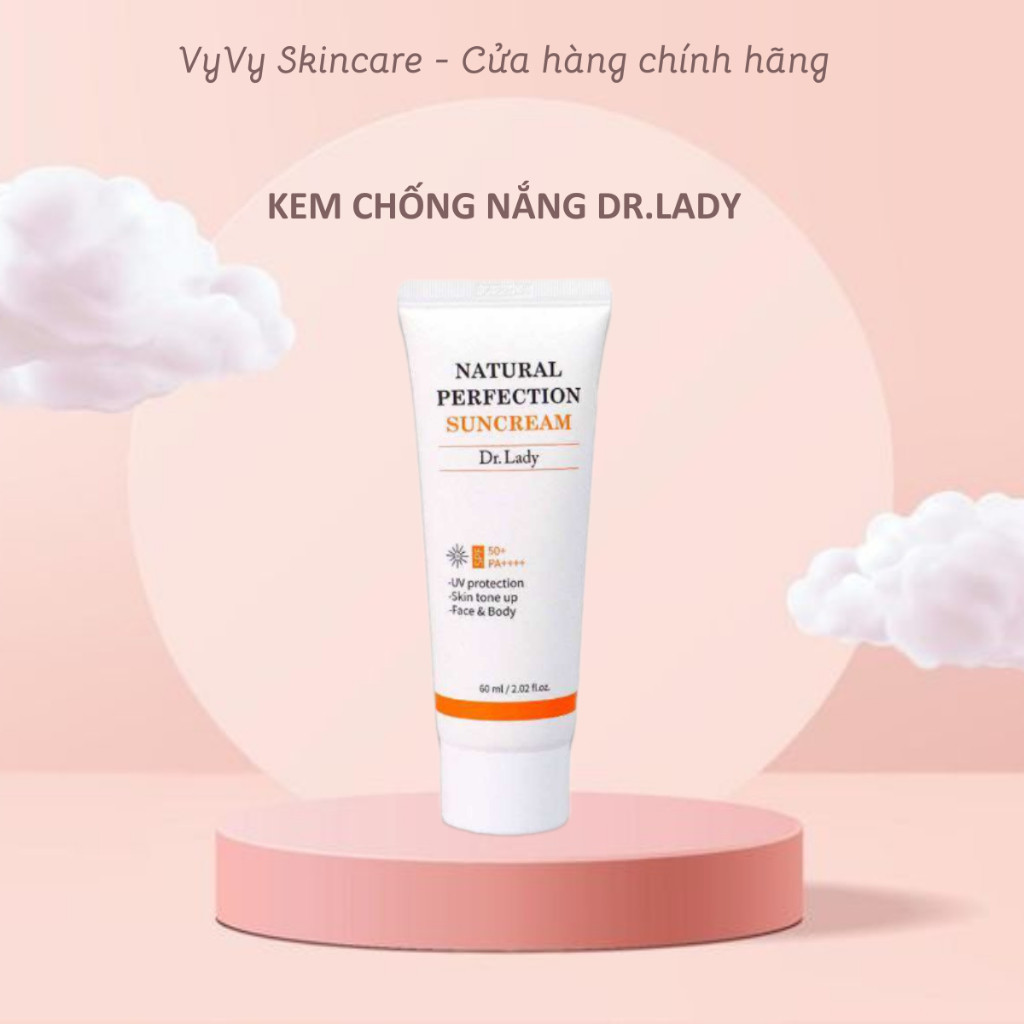 Kem chống nắng Dr Lady Hàn Quốc 60ml SPF 50+.