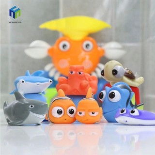 Healmeyou đồ chơi cá hề dễ thương phòng tắm chơi phao xịt nước nemo dory đồ chơi phao động vật biển