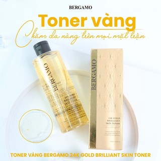 Toner vàng Bergamo 24K Gold Brilliant Skin 250ml