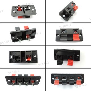 2 cái / lốc đầu nối thiết bị đầu cuối 2p 4p đẩy vào jack lò xo tải loa âm thanh thiết bị đầu cuối breadboard kẹp vn6l3