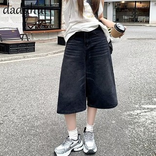 Daduhui New American Ins High Street Retro Denim Shorts Niche High Waist Wide Leg Pants Large Size Hot Pants