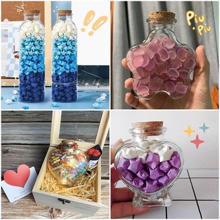 Ins Trong Suốt Nhựa Chúc Chai Ngôi Sao Hộp Đựng Hình Tình Yêu Chai Sinh Nhật Giáng Sinh Phước Lành Quà Tặng Supplie