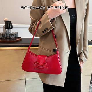 SCHWARZ ETIENNE Túi baguette nơ niche thời trang Hàn Quốc, túi đeo vai đơn giản, hợp thời trang và đa năng