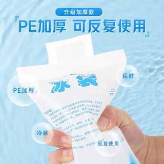 10 Miếng Nước Phun Túi Đá Dùng Một Lần Tủ Đông Lạnh Giữ Tươi Express Vận Chuyển Chuyên Dụng Di Động Làm Mát Có Thể Tái Sử Dụng Túi Đá