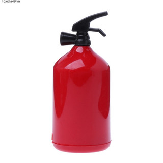 A pencil shaped like a fire extinguisher