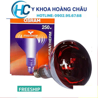 Bóng đèn hồng ngoại y tế osram 250w sưởi ấm, giảm đau