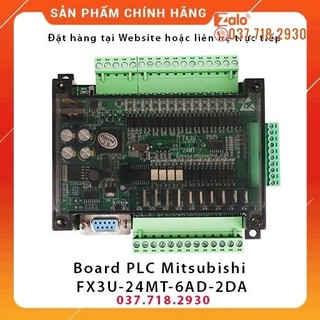 Bộ lập trình Board PLC Mitsubishi FX3U-24MT-6AD-2DA, Board PLC Mitsubishi FX3U