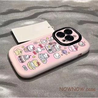 Ins Pink Girl Hoạt Hình Bánh Dễ Thương HelloKitty Cặp Đôi Ốp Lưng Điện Thoại Trọn Gói Chống Rơi Bảo Vệ Tương Thích Cho iPhone 15 14 13 12 11 Pro MAX X XS XR XS MAX 6 7 8 Plus Bìa Mềm
