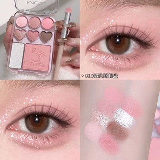 Bảng Phấn Mắt Kèm Highlight Và Má Hồng 3 in1