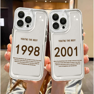 Dành Cho IPhone 15 13 12 11 Pro Max Ốp Lưng Tuổi Năm Thời Gian 1998 1999 2000 2001 Mới Mềm Chống Sốc Bảo Vệ Camera