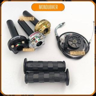 Combo Cùm tăng tốc DOMINO và cục chuyển ga kèm bao tay daytona cho xe điện