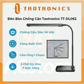 Đèn học để bàn taotronics tt-dl062, công suất 10w, 5 màu sáng, 7 mức sáng