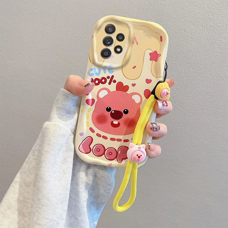 Ốp Lưng Cho SAMSUNG A53 A33 A32 A23 Trường hợp điện thoại Anime+Vòng đeo tay Anime