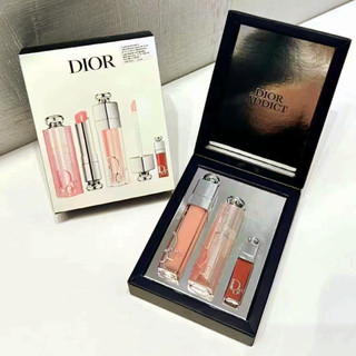 Dior Lip Care Three Piece Classic Color Changing son môi 001 Tinh chất chăm sóc môi Son dưỡng môi 001 Quà tặng ngày lễ cho bạn gái