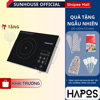 Bếp hồng ngoại Sunhouse SHD6011/SHD6017 cảm ứng Chính hãng, bêp điện đơn không kén nồi thay bếp ga trong nhà bếp - HAPOS