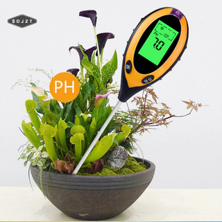 Máy đo độ Ph đất Máy đo độ ẩm Ph Máy đo độ ẩm Nhiệt độ ánh sáng mặt trời Phân tích cường độ đo độ axit đất Thử nghiệm 4 trong 1 đang giảm giá