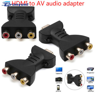 Còn hàng! Bộ chuyển đổi âm thanh mạ vàng sang AV tương thích HDMI Bộ chia HDMI sang VGA cho máy chiếu HDTV DVD