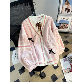 ZUOYINMO áolen áo cardigan khoác tingoan  Hàn Phong Đơn giản Fashion Comfortable WMY241020P 21Z240525