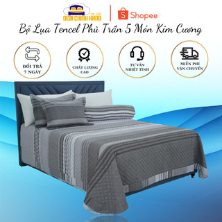 Bộ Lụa Tencel Phủ Trần 5 Món Kim Cương
